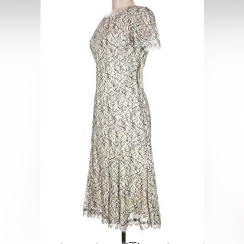 NWT Black and White Lace Maxi Dress - Picture 6 of 6